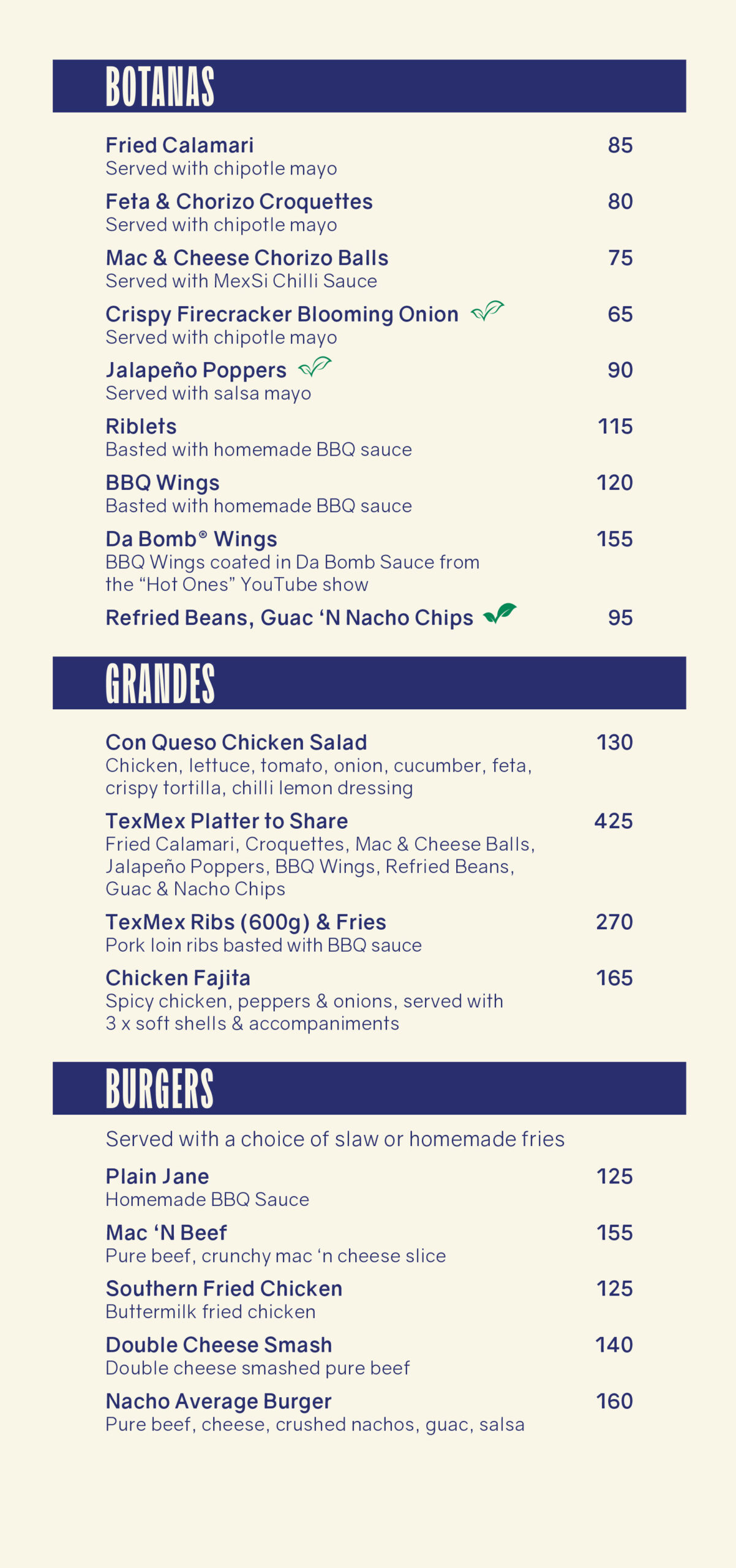 Mex-Si-Can Menu