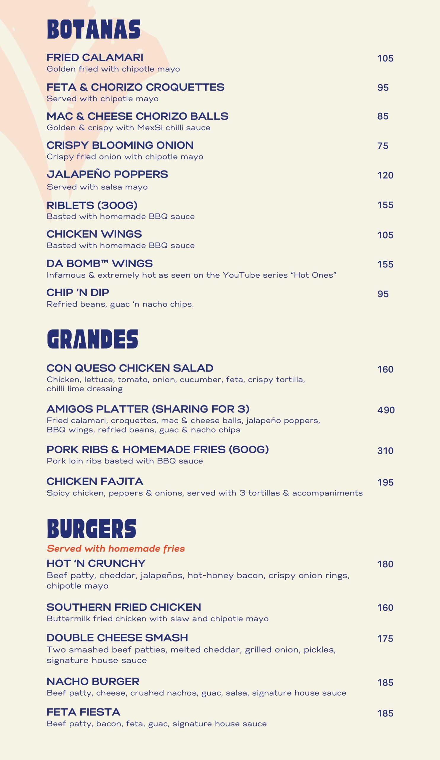 Mex-Si-Can Menu