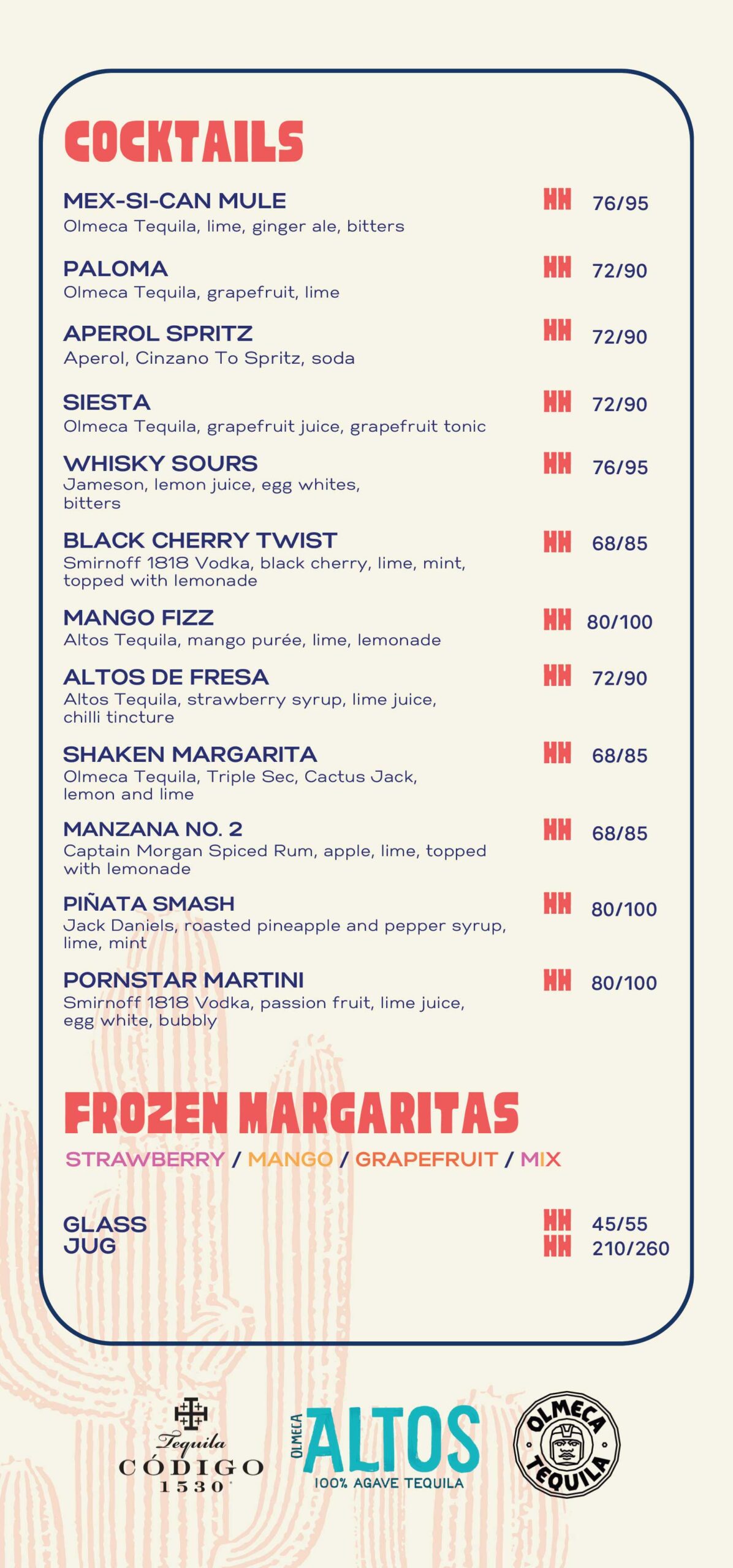 Mex-Si-Can Menu